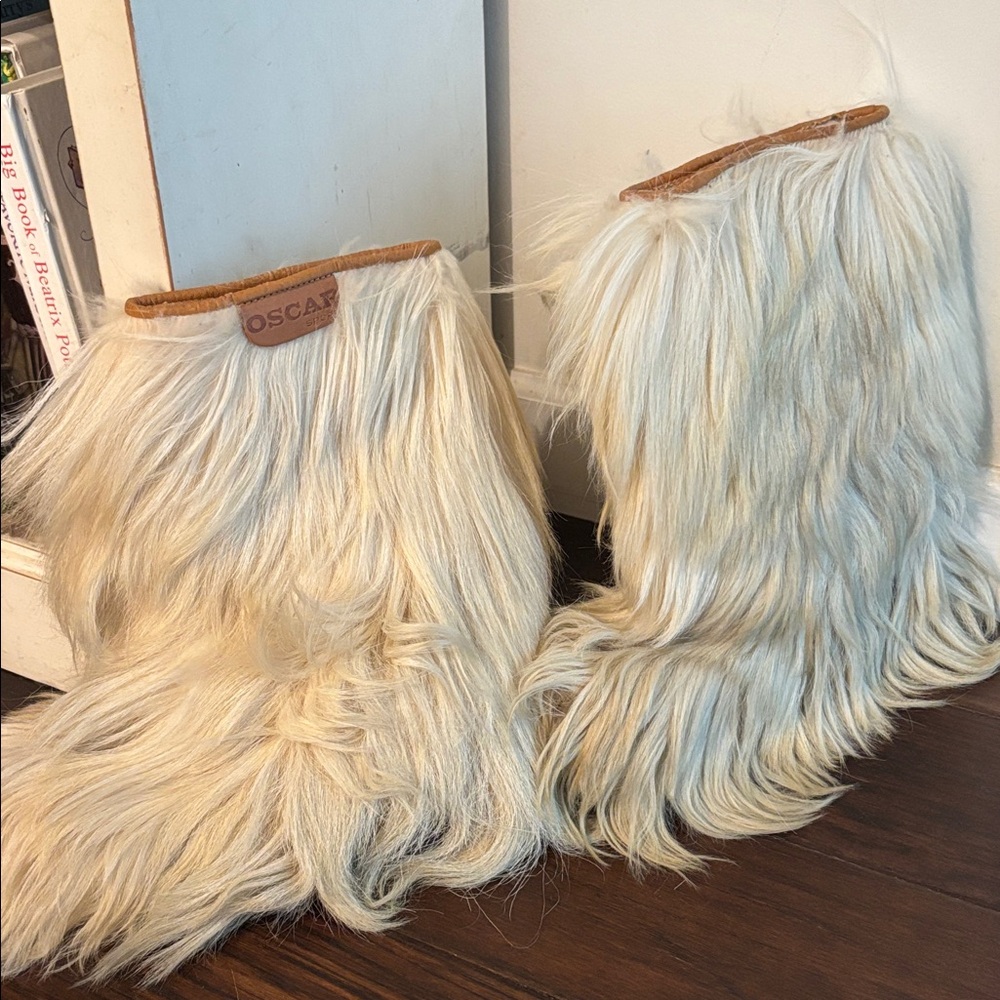 Oscar Faux Fur Winter Boots in Cream